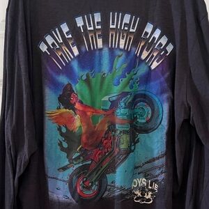 Boys Lie Black Long Sleeve T-Shirt